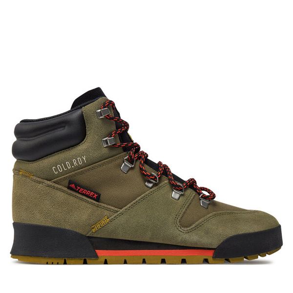 Trekkingi adidas. Zielone buty sportowe męskie Adidas, bez wzorów, bez zapięcia, trekkingowe, Adidas Terrex. Za 519.99 zł.