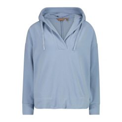 Bluza damska z kapturem CMP. Niebieskie bluzy damskie CMP, xs, bez wzorów, bez ramiączek, z kapturem. Za 296.55 zł.