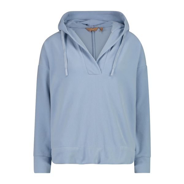 Bluza damska z kapturem CMP. Niebieskie bluzy damskie CMP, xs, bez wzorów, bez ramiączek, z kapturem. Za 301.75 zł.