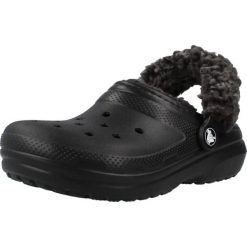 Sandały CROCS 212856C CLASSIC FLEECE LINED Czarny. Czarne sandały damskie Crocs, bez wzorów, z syntetyku, bez obcasa, bez zapięcia. Za 231.99 zł.
