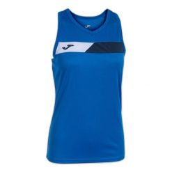 Damski tank top Joma. Niebieskie topy damskie Joma, xs, bez wzorów, bez kołnierzyka, bez ramiączek. Za 39.99 zł.