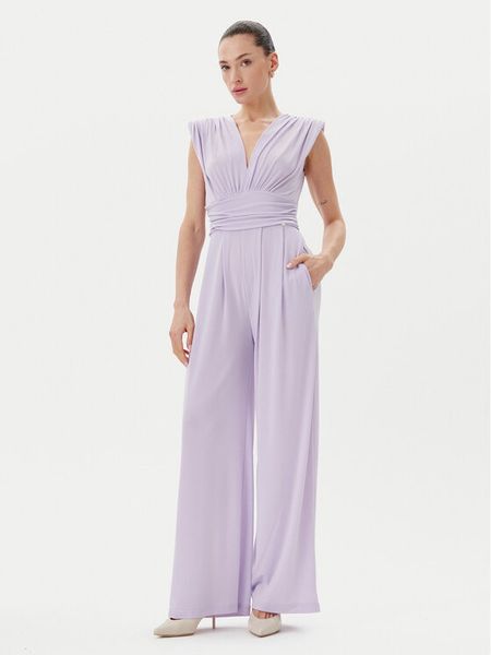 Rinascimento Kombinezon CFC0123771003 Fioletowy Regular Fit. Fioletowe sukienki damskie Rinascimento, m, bez wzorów, z syntetyku, bez kołnierzyka, bez ramiączek. Za 219.99 zł.