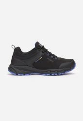 Czarno-Niebieskie Buty Sportowe Jhaerithe. Czarne buty sportowe męskie Born2be, bez wzorów, przed kostkę, bez zapięcia. Za 149.99 zł.