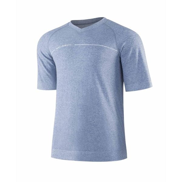 Koszulka męska z krótkim rękawem do spania z dodatkiem lnu Brubeck COMFORT NIGHT. Niebieskie piżamy męskie Brubeck, m, bez wzorów, ze lnu, bez kołnierzyka, bez ramiączek, krótkie. W wyprzedaży za 84.99 zł.