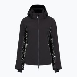 Kurtka narciarska damska EA7 Emporio Armani Ski Cortina Toray Fashion. Czarne kurtki sportowe damskie EA7 Emporio Armani, na zimę, l, bez wzorów, z materiału, bez ramiączek, bez kaptura, narciarskie, Dermizax. Za 1,989.00 zł.