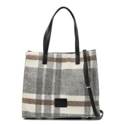 Beżowa Torebka Big Star Shopperka Damska. Brązowe shopperki damskie Big Star Accessories, bez wzorów, ze skóry ekologicznej, na ramię, bez dodatków. Za 229.00 zł.