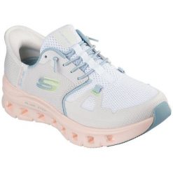 Buty sportowe damskie Skechers Glide step Pro. Białe obuwie sportowe damskie Skechers, bez wzorów, bez zapięcia, trekkingowe, Skechers Sport. Za 490.00 zł.