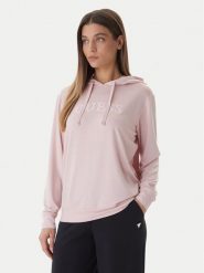Guess Bluza O6GQ00 KCQP2 Różowy Regular Fit. Czerwone bluzy damskie Guess, s, z aplikacjami, z wiskozy, bez ramiączek, bez kaptura. Za 282.99 zł.