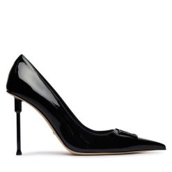 Szpilki Elisabetta Franchi. Czarne szpilki damskie Elisabetta Franchi, bez wzorów, bez obcasa, na szpilce, bez zapięcia. Za 2,779.00 zł.