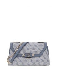 Guess Torebka Lindsey HWSG97 49210 Niebieski. Niebieskie listonoszki damskie Guess, z aplikacjami, ze skóry, bez dodatków. Za 525.99 zł.