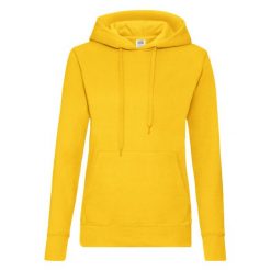 Bluza Damska Z Kapturem. Brązowe bluzy damskie fruit of the loom, s, bez wzorów, bez ramiączek, z kapturem. Za 83.99 zł.