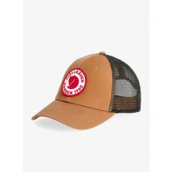 Czapka z daszkiem Fjallraven 1960 Logo Långtradarkeps. Brązowe czapki damskie Fjällräven, bez wzorów, sportowe. Za 159.99 zł.