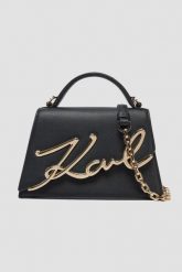 KARL LAGERFELD Czarna torebka K/signature 2.0. Czarne listonoszki damskie KARL LAGERFELD, bez wzorów, ze skóry, na ramię, bez dodatków. W wyprzedaży za 1,229.99 zł.