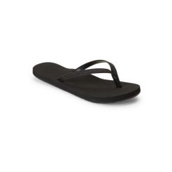 Klapki dla Kobiety NAPILI Czarny. Szare klapki damskie Roxy, bez wzorów, z materiału, sportowe, bez obcasa, bez zapięcia. Za 89.99 zł.