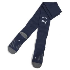 Męskie skarpety Manchester City 25/26 PUMA Deep Navy White Blue. Białe skarpety męskie Puma, bez wzorów. Za 109.00 zł.