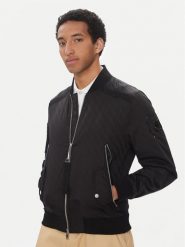 Moose Knuckles Kurtka bomber Courville M14MB003H Czarny Regular Fit. Czarne kurtki męskie Moose Knuckles, m, bez wzorów, z syntetyku, bez kaptura. Za 1,539.00 zł.