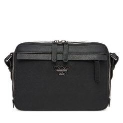 Saszetka Emporio Armani. Czarne saszetki i nerki męskie Emporio Armani, bez wzorów. Za 1,213.99 zł.