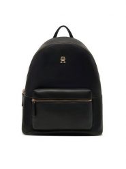 Tommy Hilfiger Plecak Th Logotape Backpack AW0AW17163 Czarny. Czarne plecaki damskie Tommy Hilfiger, bez wzorów, ze skóry. Za 399.99 zł.