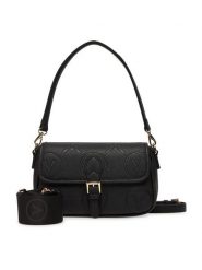 Valentino Torebka Samba Re VBS8ZG09 Czarny. Czarne listonoszki damskie Valentino, bez wzorów, ze skóry, bez dodatków. Za 319.99 zł.
