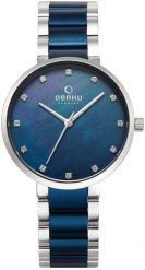 Zegarek damski Obaku Denmark V189LXCLSL1 CYRKONIE srebrny. Szare zegarki damskie OBAKU, srebrne. Za 496.80 zł.