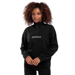 Bluza z grubego polaru damska Shadow-W SIROKO. Czarne bluzy damskie SIROKO, na zimę, xl, bez wzorów, z polaru, sportowe, bez ramiączek, bez kaptura. W wyprzedaży za 126.00 zł.