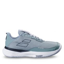 Buty do tenisa Babolat. Zielone obuwie sportowe damskie BABOLAT, bez wzorów, bez zapięcia, tenisowe. Za 279.99 zł.