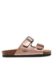 CMP Klapki Thalitha Wmn Slipper 3Q91016 Różowy. Czerwone klapki damskie CMP, bez wzorów, ze skóry, bez obcasa, bez zapięcia. Za 117.99 zł.