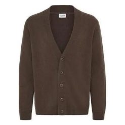 Kardigan Maglione Solid Rick w kolorze łupkowym. Szare swetry męskie Jack&Jones, na zimę, s, bez wzorów, z materiału, biznesowe, bez kołnierzyka, bez ramiączek. Za 338.19 zł.