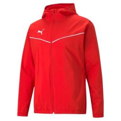 Puma teamRISE All Weather kurtka. Białe kurtki męskie Puma, l, bez wzorów, sportowe, bez kaptura. Za 199.99 zł.