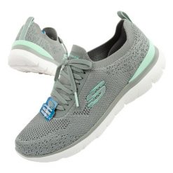 Buty sportowe damskie Skechers Summits-Sneak Peek. Białe obuwie sportowe damskie Skechers, bez wzorów, z tkaniny, bez zapięcia, trekkingowe. Za 189.00 zł.