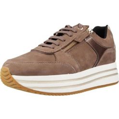 Buty GEOX D KENCY A Brązowy. Brązowe obuwie trekkingowe damskie Geox, ze skóry, bez zapięcia. Za 337.99 zł.