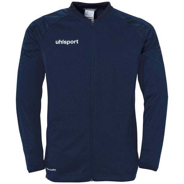 Kurtka dresowa Uhlsport Goal 25 Poly. Czarne kurtki męskie Uhlsport, m, bez wzorów, z dresówki, bez kaptura. W wyprzedaży za 176.85 zł.
