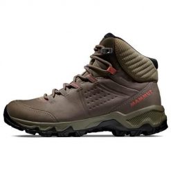 Buty trekkingowe damskie Mammut Nova Mid Iv Gtx. Brązowe obuwie trekkingowe damskie Mammut, z materiału, za kostkę, bez zapięcia. Za 927.55 zł.