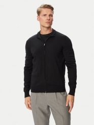 BOSS Kardigan H-Balonso 50566344 Czarny Regular Fit. Czarne swetry męskie Boss, m, bez wzorów, z wełny, bez kołnierzyka, bez ramiączek. Za 799.99 zł.