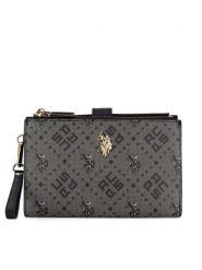 U.S. Polo Assn. Portfel BIUXT6224WVP Czarny. Czarne portfele damskie U.S. Polo Assn. Za 199.99 zł.