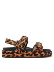 Tory Burch Sandały 165479 Brązowy. Brązowe sandały damskie Tory Burch, bez wzorów, ze skóry, bez obcasa, na płaskiej podeszwie, bez zapięcia. Za 1,089.00 zł.