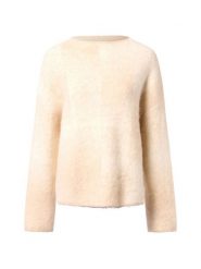 Someday sweter z dzianiny z zawartością alpaki - Teonie Kobiety beżowy|biały, S. Białe swetry nierozpinane damskie someday., s, bez wzorów, z dzianiny, bez kołnierzyka, bez ramiączek. Za 379.95 zł.