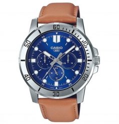 Zegarek Casio Zegarek Męski Casio Beżowy ( 45 mm). Brązowe zegarki męskie Casio, bez wzorów. Za 335.30 zł.