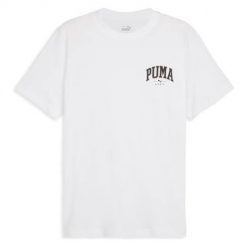 Koszulka sportowa męska Puma Squad Tee. Białe koszulki sportowe męskie Puma, l, bez wzorów, z bawełny, bez ramiączek, na jogę i pilates. W wyprzedaży za 106.50 zł.