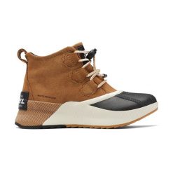 Śniegowce juniorskie Sorel Ona Classic Suede. Brązowe buty zimowe męskie Sorel, na zimę, bez wzorów, bez obcasa, bez zapięcia. Za 289.99 zł.