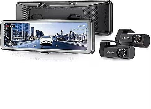 „Mio MiVue R860WD“, vaizdo registratorius | GPS | „Wi-Fi“ | Priekinė ir galinė kameros sinchronizuotos įrašymui su netrukdomu vaizdu; 11,26 colio IPS. Wideorejestratory MIO. Za 1,312.99 zł.