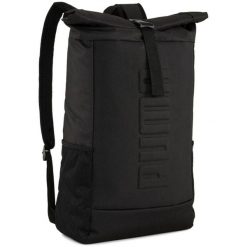 Plecak Puma S Rolltop Backpack 28.5L. Czarne plecaki męskie Puma, bez wzorów, z materiału. Za 290.00 zł.