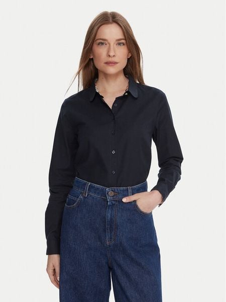 Barbour Koszula LSH1604NY73 Granatowy Regular Fit. Niebieskie koszule damskie Barbour, bez wzorów, z bawełny, bez kołnierzyka, bez ramiączek. Za 249.99 zł.