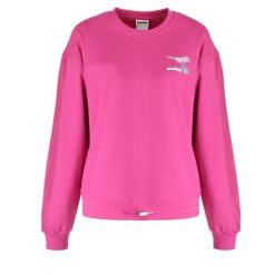 Bluza damska DIADORA L.SWEAT FLOSS. Czerwone bluzy damskie Diadora, l, bez wzorów, bez ramiączek, bez kaptura. Za 99.99 zł.