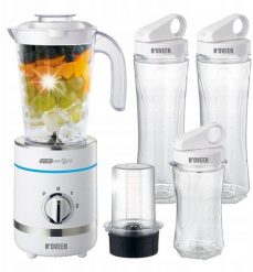 Blender kielichowy Noveen Blender kielichowy N'OVEEN SB2100 500 W biały smoothie. Białe blendery Noveen. Za 569.16 zł.