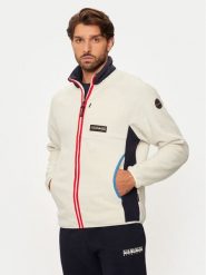 Napapijri Polar T-Dolent NP0A4HZP Beżowy Regular Fit. Brązowe bluzy sportowe męskie Napapijri, m, bez wzorów, z polaru, bez kaptura. Za 589.99 zł.