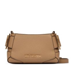 Torebka LOVE MOSCHINO. Brązowe listonoszki damskie Love Moschino, bez wzorów, bez dodatków. Za 919.99 zł.