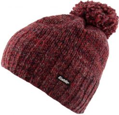 Czapka zimowa damska Eisbär Wms Wally z pomponem, czerwony. Czerwone czapki damskie 909, na zimę, z aplikacjami, z polaru. Za 149.99 zł.