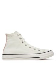 Converse Trampki Chuck Taylor All Star Crochet Laces A10686C Beżowy. Brązowe trampki i tenisówki damskie Converse, bez wzorów, z materiału, bez zapięcia. Za 239.99 zł.