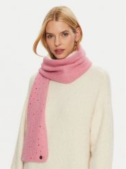 Guess Szal AW5214 POL03 Różowy. Czerwone rękawiczki damskie Guess, z aplikacjami, z materiału. Za 299.99 zł.